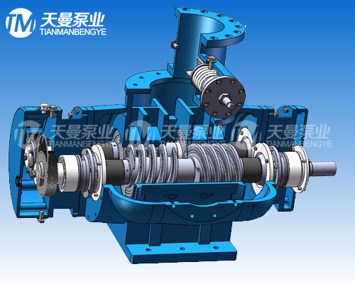 2HM800-80双螺杆泵 聚乙烯输送 塑料厂循环系统配套